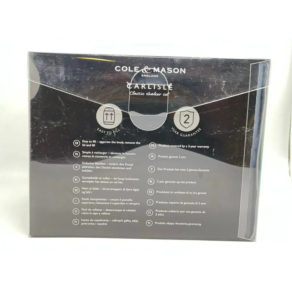 Cole & Mason Salt & Pepper Shaker set, New in box!